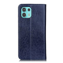 For Motorola Edge 20 Lite Magnetic Crazy Horse Texture Horizontal Flip Leather Case with Holder & Card Slots & Wallet(Blue)