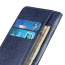 For Motorola Edge 20 Lite Magnetic Crazy Horse Texture Horizontal Flip Leather Case with Holder & Card Slots & Wallet(Blue)