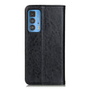 For Motorola Edge 20 Pro Magnetic Crazy Horse Texture Horizontal Flip Leather Case with Holder & Card Slots & Wallet(Black)