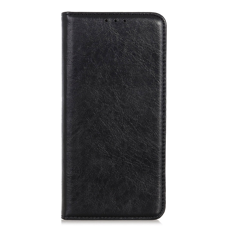 For Motorola Edge 20 Pro Magnetic Crazy Horse Texture Horizontal Flip Leather Case with Holder & Card Slots & Wallet(Black)