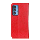 For Motorola Edge 20 Pro Magnetic Crazy Horse Texture Horizontal Flip Leather Case with Holder & Card Slots & Wallet(Red)
