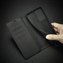 LC.IMEEKE Carbon Fiber PU + TPU Horizontal Flip Leather Case with Holder & Card Slot & Wallet For Samsung Galaxy S21 Ultra 5G(Vertical Black)