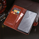 idewei Crazy Horse Texture Horizontal Flip Leather Case with Holder & Card Slots & Wallet For OPPO Realme GT Master(Rose Red)