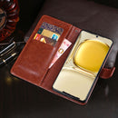 idewei Crazy Horse Texture Horizontal Flip Leather Case with Holder & Card Slots & Wallet For Huawei P50 Pro(Blue)