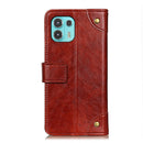 For Motorola Edge 20 Lite Copper Buckle Nappa Texture Horizontal Flip Leather Case with Holder & Card Slots & Wallet(Brown)