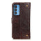 For Motorola Edge 20 Pro Copper Buckle Nappa Texture Horizontal Flip Leather Case with Holder & Card Slots & Wallet(Coffee)