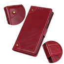 For Motorola Edge 20 Pro Copper Buckle Nappa Texture Horizontal Flip Leather Case with Holder & Card Slots & Wallet(Wine Red)