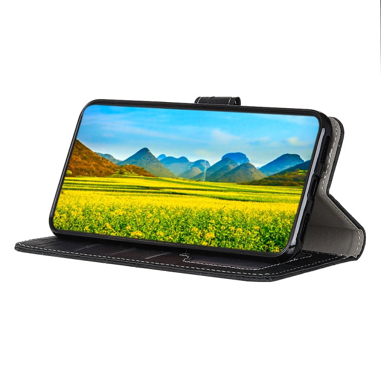 For Motorola Edge 20 Pro Magnetic Crocodile Texture Horizontal Flip Leather Case with Holder & Card Slots & Wallet(Black)