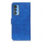For Motorola Edge 20 Pro Magnetic Crocodile Texture Horizontal Flip Leather Case with Holder & Card Slots & Wallet(Blue)