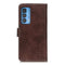 For Motorola Edge 20 Pro Magnetic Crocodile Texture Horizontal Flip Leather Case with Holder & Card Slots & Wallet(Brown)