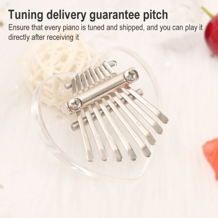 Mini 8 Tone Thumb Piano Kalimba Musical Instruments(Wood Egg)
