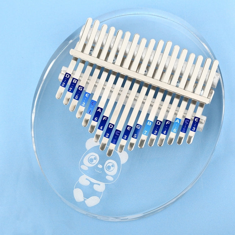17 Tone Crystal Transparent Thumb Piano Acrylic Kalimba Musical Instruments(Panda)
