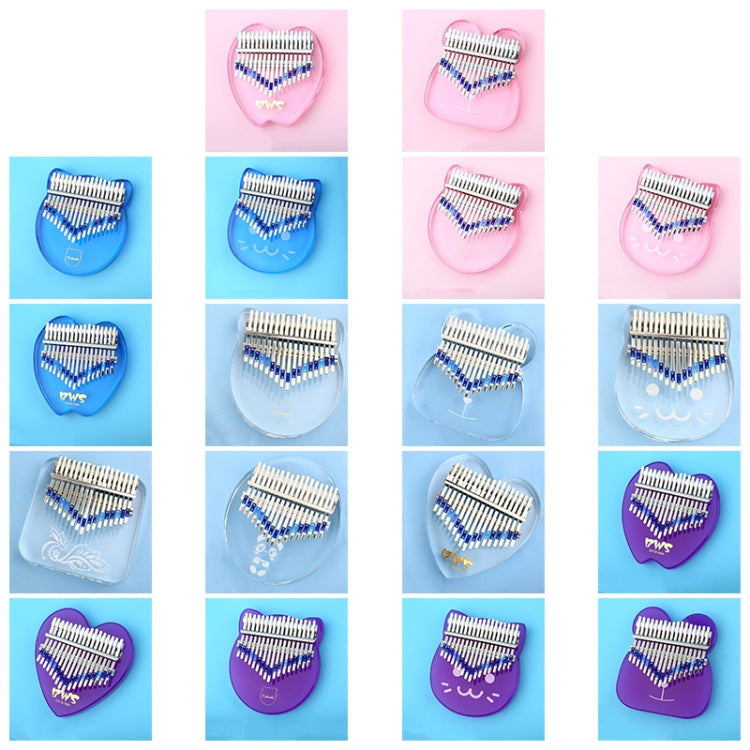 17 Tone Crystal Transparent Thumb Piano Acrylic Kalimba Musical Instruments(Cute Mouse)