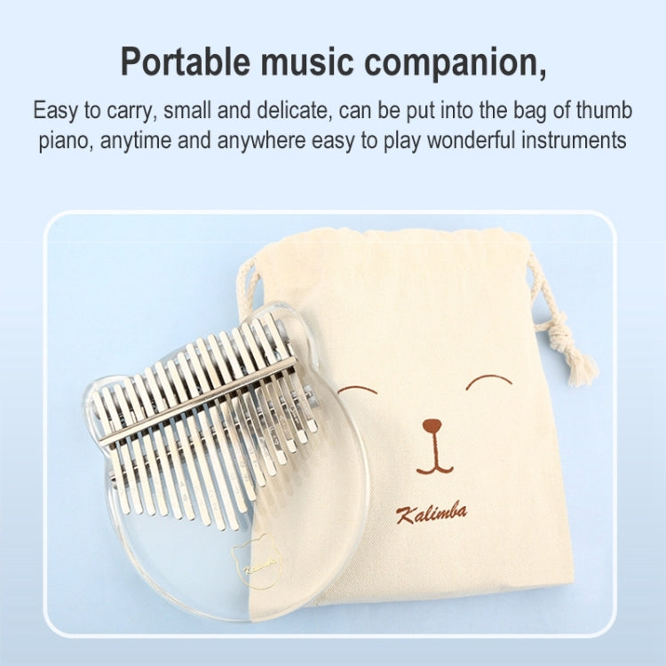 17 Tone Crystal Transparent Thumb Piano Acrylic Kalimba Musical Instruments(Cute Mouse)