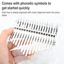 17 Tone Crystal Transparent Thumb Piano Acrylic Kalimba Musical Instruments(Heart)