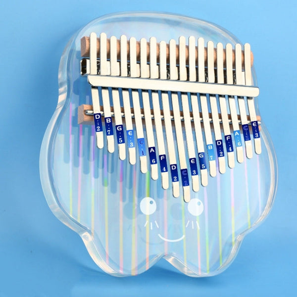 17 Tone Crystal Transparent Thumb Piano Acrylic Kalimba Musical Instruments(Rainbow Starfish)