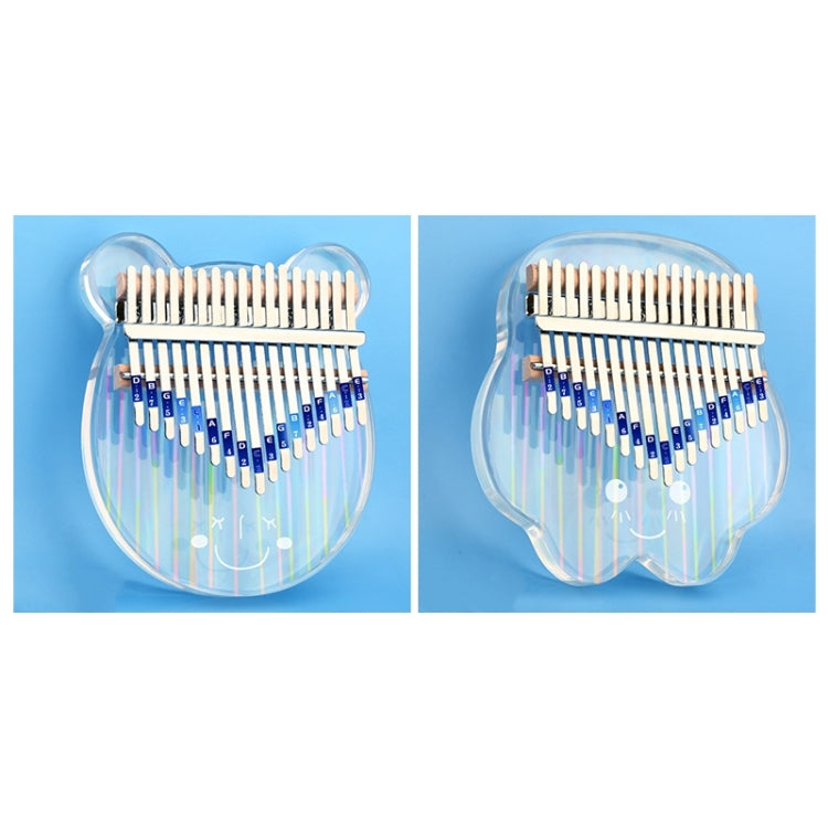 17 Tone Crystal Transparent Thumb Piano Acrylic Kalimba Musical Instruments(Rainbow Starfish)