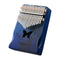 17 Tone Acacia Wood Thumb Piano Kalimba Musical Instruments(Aurora Blue-Butterfly)