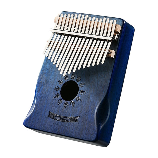 17 Tone Acacia Wood Thumb Piano Kalimba Musical Instruments(Aurora Blue-Sun)