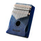17 Tone Acacia Wood Thumb Piano Kalimba Musical Instruments(Aurora Blue-Sun)