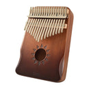 17 Tone Acacia Wood Thumb Piano Kalimba Musical Instruments(Brown-Sun)