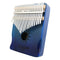 21 Tone Acacia Wood Thumb Piano Kalimba Musical Instruments(Aurora Blue-Sun)