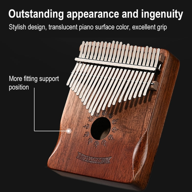 21 Tone Acacia Wood Thumb Piano Kalimba Musical Instruments(Coffee-Sun)