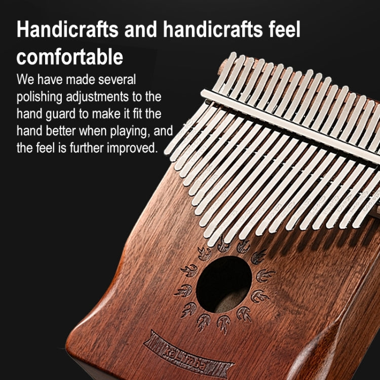 21 Tone Acacia Wood Thumb Piano Kalimba Musical Instruments(Brown-Cat)