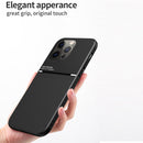 Classic Tilt Strip Grain Magnetic Shockproof PC + TPU Case For iPhone 13 Pro Max(Black)