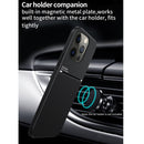 Classic Tilt Strip Grain Magnetic Shockproof PC + TPU Case For iPhone 13 Pro Max(Black)