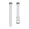 For Fitbit Luxe Leather Watch Band, Size:S(White)