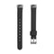 For Fitbit Luxe Leather Watch Band, Size:S(Black)