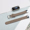 For Fitbit Luxe Leather Watch Band, Size:S(Grey)