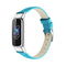 For Fitbit Luxe Leather Watch Band, Size:S(Blue)