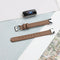 For Fitbit Luxe Leather Watch Band, Size:S(Brown)