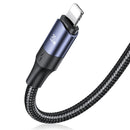 USAMS US-SJ511 U71 PD 100W USB-A to USB-C / Type-C to 8 Pin + USB-C / Type-C + Micro USB Two-to-three Aluminum Alloy Fast Charging Data Cable, Length(Black)