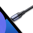 USAMS US-SJ524 U71 USB-C / Type-C to USB-C / Type-C 100W PD Fast Charging Aluminum Alloy Data Cable, Length:1.2m(Black)