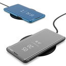 Plated Mirror Horizontal Flip Leather Case with Holder For iPhone 13(Silver)