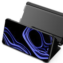 Plated Mirror Horizontal Flip Leather Case with Holder For iPhone 13 Pro(Black)