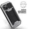 R-JUST Sliding Camera Shockproof Waterproof Dust-proof Metal + Silicone Protective Case with Holder For iPhone 13(Silver)
