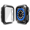 Electroplating PC Single Row Diamond Protective Case with Tempered Glass Film For Apple Watch Series 3 & 2 & 1 42mm(Black)