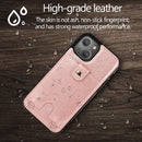 Shockproof PU Leather + TPU Protective Case with Card Slot & Lanyard For iPhone 13 mini(Rose Gold)