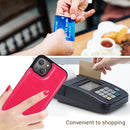 Double Buckle Shockproof PU Protective Case with Card Slots & Holder For iPhone 13(Rose Red)
