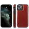 For iPhone 13 mini Double Buckle Shockproof PU Protective Case with Card Slots & Holder For iPhone 13 Mini(Brown)
