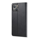 LC.IMEEKE Calf Texture Horizontal Flip Leather Case with Holder & Card Slots & Wallet For iPhone 13(Black)