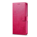 LC.IMEEKE Calf Texture Horizontal Flip Leather Case with Holder & Card Slots & Wallet For iPhone 13(Red)