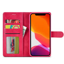 LC.IMEEKE Calf Texture Horizontal Flip Leather Case with Holder & Card Slots & Wallet For iPhone 13(Red)