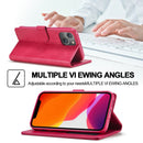 LC.IMEEKE Calf Texture Horizontal Flip Leather Case with Holder & Card Slots & Wallet For iPhone 13(Red)