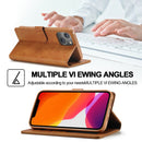 LC.IMEEKE Calf Texture Horizontal Flip Leather Case with Holder & Card Slots & Wallet For iPhone 13(Yellow)