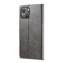 LC.IMEEKE Calf Texture Horizontal Flip Leather Case with Holder & Card Slots & Wallet For iPhone 13(Grey)